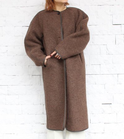 画像2: ウールジャージーコート　 Wool Jersey Coat