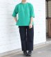 画像2: 30%OFF！コットンクリンプジャージーサイドスリットTシャツ《セール商品につき返品不可》 (2)