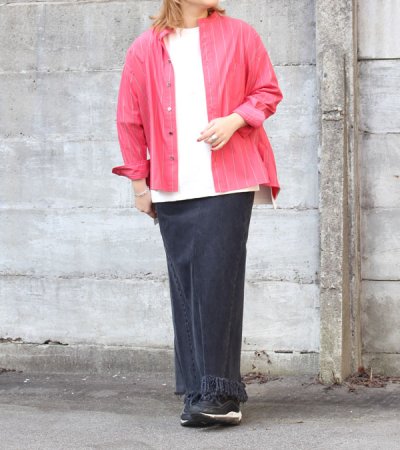 画像17: 30%OFF!コットンクリンプジャージーサイドスリットTシャツ《セール商品につき返品不可》