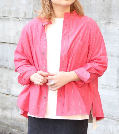 画像16: 30%OFF!コットンクリンプジャージーサイドスリットTシャツ《セール商品につき返品不可》