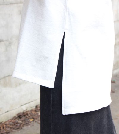 画像14: 30%OFF!コットンクリンプジャージーサイドスリットTシャツ《セール商品につき返品不可》