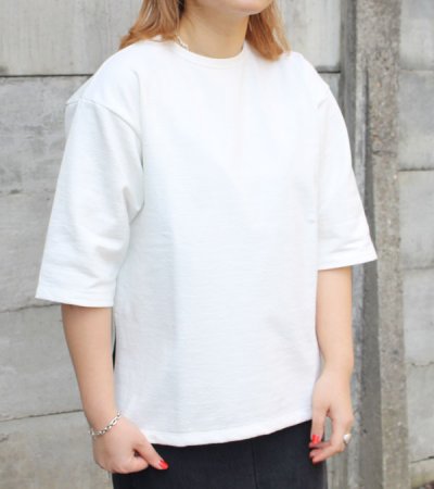 画像10: 30%OFF!コットンクリンプジャージーサイドスリットTシャツ《セール商品につき返品不可》