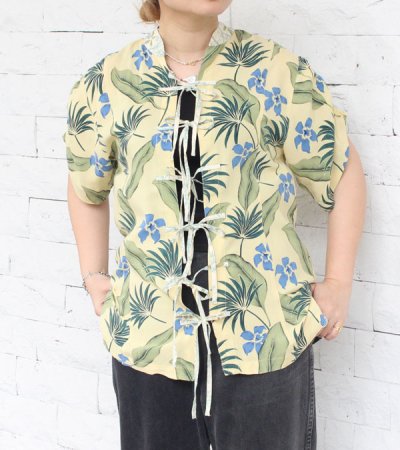 画像1: 40%OFF！ギャザーショルダーチャイナトップ　circa make  gather shoulder china top《セール商品につき返品不可》