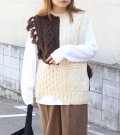 20%OFF！パッチワークハンドニットベスト　Patchwork Handknit Vest《セール商品につき返品不可》