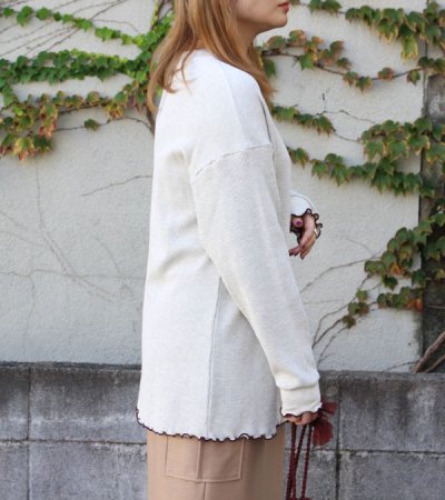 画像3: 40%OFF！ワッフルカラースキームトップス　WAFFLE COLOR SCHEME TOPS《セール商品につき返品不可》