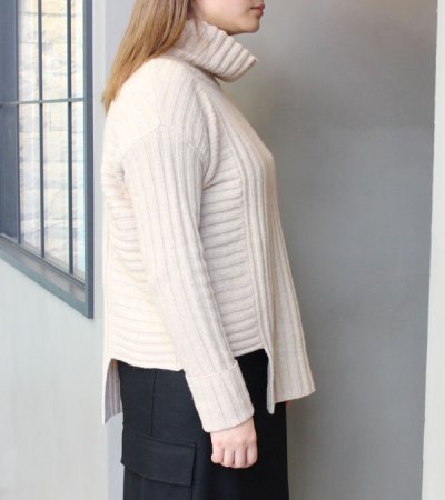 画像3: 40%OFF！ラムウールリブニットハイネックプルオーバー《セール商品につき返品不可》