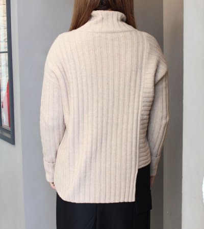 画像5: 40%OFF！ラムウールリブニットハイネックプルオーバー《セール商品につき返品不可》