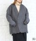 画像9: 30%OFF！ノーカラーワイドジャケット　circa make no collar wide jacket（グレー）《セール商品につき返品不可》