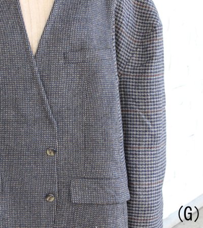 画像13: 30%OFF!ノーカラーワイドジャケット circa make no collar wide jacket(グレー)《セール商品につき返品不可》