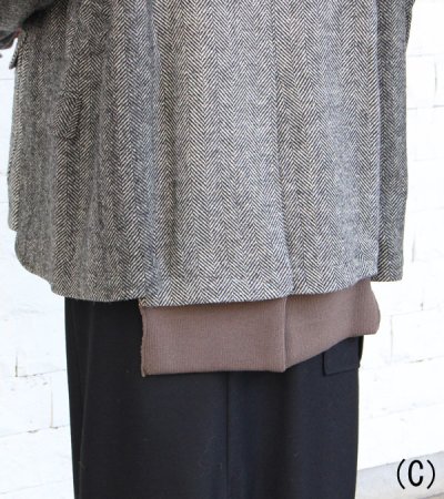 画像21: 30%OFF!ノーカラーワイドジャケット circa make no collar wide jacket(グレー)《セール商品につき返品不可》