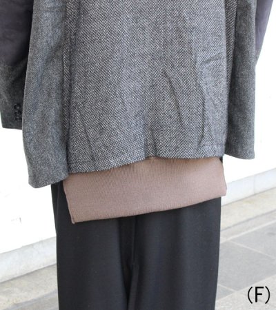 画像8: 30%OFF!ノーカラーワイドジャケット circa make no collar wide jacket(グレー)《セール商品につき返品不可》