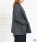 画像4: 30%OFF！ノーカラーワイドジャケット　circa make no collar wide jacket（グレー）《セール商品につき返品不可》