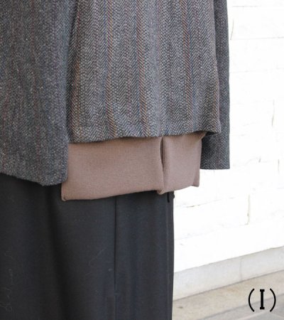 画像32: 30%OFF!ノーカラーワイドジャケット circa make no collar wide jacket(グレー)《セール商品につき返品不可》