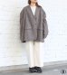 画像10: 30%OFF！ノーカラーワイドジャケット　circa make no collar wide jacket（ブラウン）《セール商品につき返品不可》