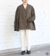 画像18: 30%OFF！ノーカラーワイドジャケット　circa make no collar wide jacket（ブラウン）《セール商品につき返品不可》