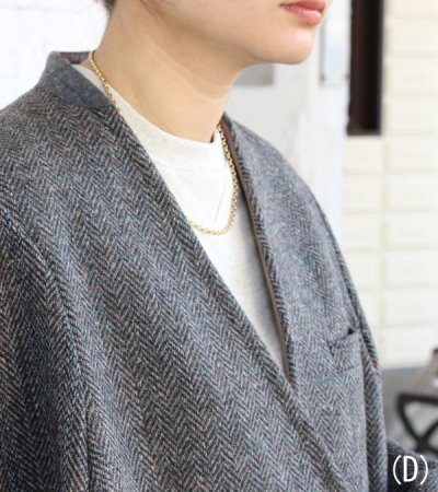 画像26: 30%OFF!ノーカラーワイドジャケット circa make no collar wide jacket(グレー)《セール商品につき返品不可》