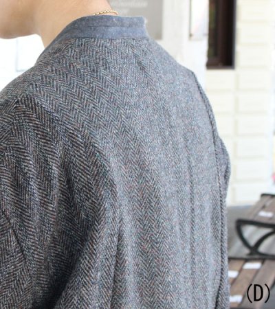 画像28: 30%OFF!ノーカラーワイドジャケット circa make no collar wide jacket(グレー)《セール商品につき返品不可》