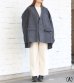 画像3: 30%OFF！ノーカラーワイドジャケット　circa make no collar wide jacket（グレー）《セール商品につき返品不可》