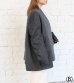 画像11: 30%OFF！ノーカラーワイドジャケット　circa make no collar wide jacket（グレー）《セール商品につき返品不可》