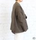 画像19: 30%OFF！ノーカラーワイドジャケット　circa make no collar wide jacket（ブラウン）《セール商品につき返品不可》