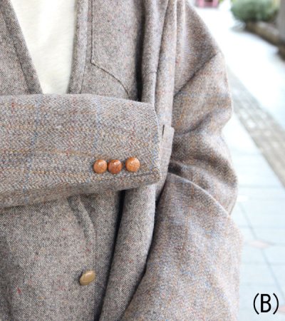 画像16: 30%OFF！ノーカラーワイドジャケット　circa make no collar wide jacket（ブラウン）《セール商品につき返品不可》