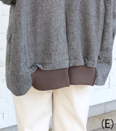 画像40: 30%OFF!ノーカラーワイドジャケット circa make no collar wide jacket(グレー)《セール商品につき返品不可》