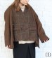 画像23: 30%OFF！ノーカラーワイドジャケット　circa make no collar wide jacket（ブラウン）《セール商品につき返品不可》