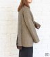 画像34: 30%OFF！ノーカラーワイドジャケット　circa make no collar wide jacket（ブラウン）《セール商品につき返品不可》