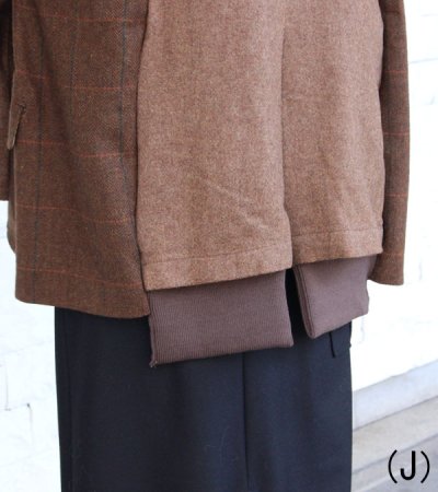 画像35: 30%OFF！ノーカラーワイドジャケット　circa make no collar wide jacket（ブラウン）《セール商品につき返品不可》