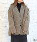 画像32: 30%OFF！ノーカラーワイドジャケット　circa make no collar wide jacket（ブラウン）《セール商品につき返品不可》