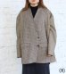 画像15: 30%OFF！ノーカラーワイドジャケット　circa make no collar wide jacket（ブラウン）《セール商品につき返品不可》