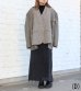 画像26: 30%OFF！ノーカラーワイドジャケット　circa make no collar wide jacket（ブラウン）《セール商品につき返品不可》