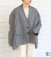 画像31: 30%OFF！ノーカラーワイドジャケット　circa make no collar wide jacket（グレー）《セール商品につき返品不可》