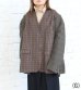 画像8: 30%OFF！ノーカラーワイドジャケット　circa make no collar wide jacket（ブラウン）《セール商品につき返品不可》