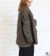 画像10: 30%OFF！ノーカラーワイドジャケット　circa make no collar wide jacket（ブラウン）《セール商品につき返品不可》