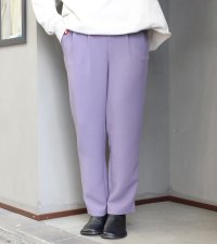 50%OFF！ポリエステルツイルリラックステーパードパンツ《セール商品につき返品不可》