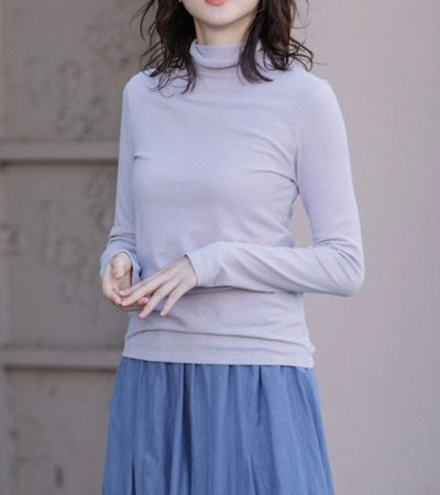 画像12: 30%OFF！ツイストクレープジャージタートルネックプルオーバー《セール商品につき返品不可》