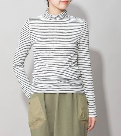 画像6: 30%OFF！ツイストクレープジャージタートルネックプルオーバー《セール商品につき返品不可》