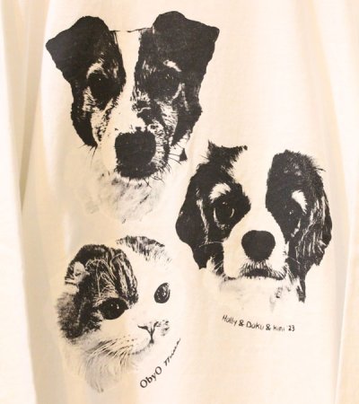 画像7: プリントロングスリーブティー(ホリー)　ObyO print long sleeve tee(holly）