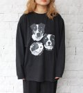 30%OFF！プリントロングスリーブティー(ホリー)　ObyO print long sleeve tee(holly）《セール商品につき返品不可》