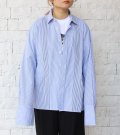 カットバックヘムポケットシャツ　circa make cutback hem pocket shirt