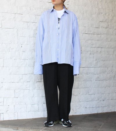 画像2: カットバックヘムポケットシャツ　circa make cutback hem pocket shirt