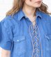 画像8: 30%OFF！レースアップデニムウエスタンシャツ　circa make lace up denim western shirt《セール商品につき返品不可》