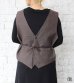 画像10: 30%OFF！バックレースアップジレ(ブラウングループ)　circa make back lace up gilet《セール商品につき返品不可》