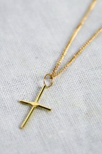 完全受注生産　hn-8-8-185 クロスネックレス - ロング（お届け2〜6週間)