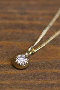 完全受注生産　h-n-6-8-115 プチダイヤネックレス　（お届け2〜6週間）