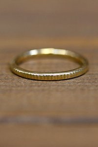 完全受注生産　h-r-7-7-161 角ギザギザリング （L）　（お届け2〜6週間）