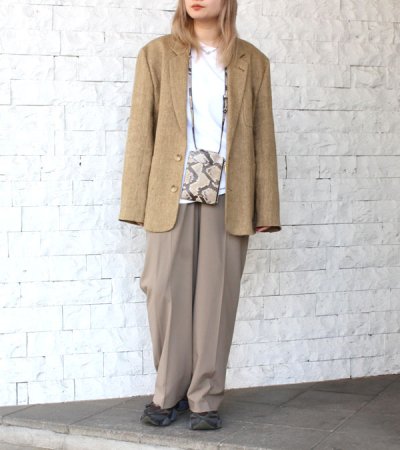 画像2: ヘザータックトラウザー　Heather Tuck Trousers