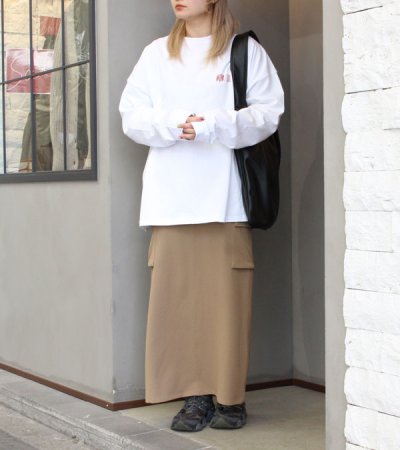 画像3: 40%OFF！ストレッチドビーマキシカーゴスカート《セール商品につき返品不可》