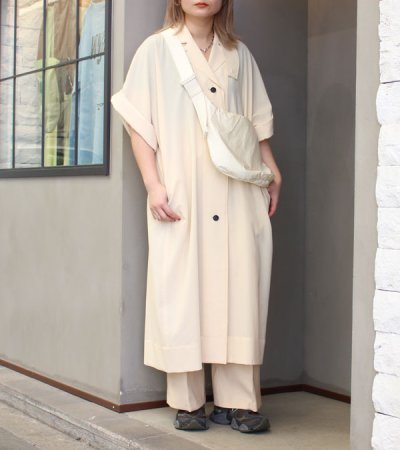 画像1: ハーフスリーブコクーンコート　Halfsleeve Cocoon Coat